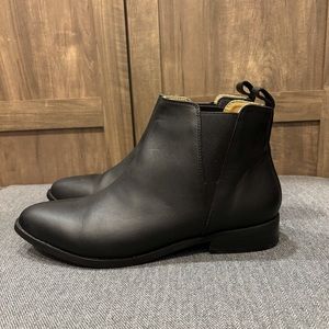 Nisolo Size 10 Everyday Chelsea Boot Commuter Black Leather Ankle Flat Shoes